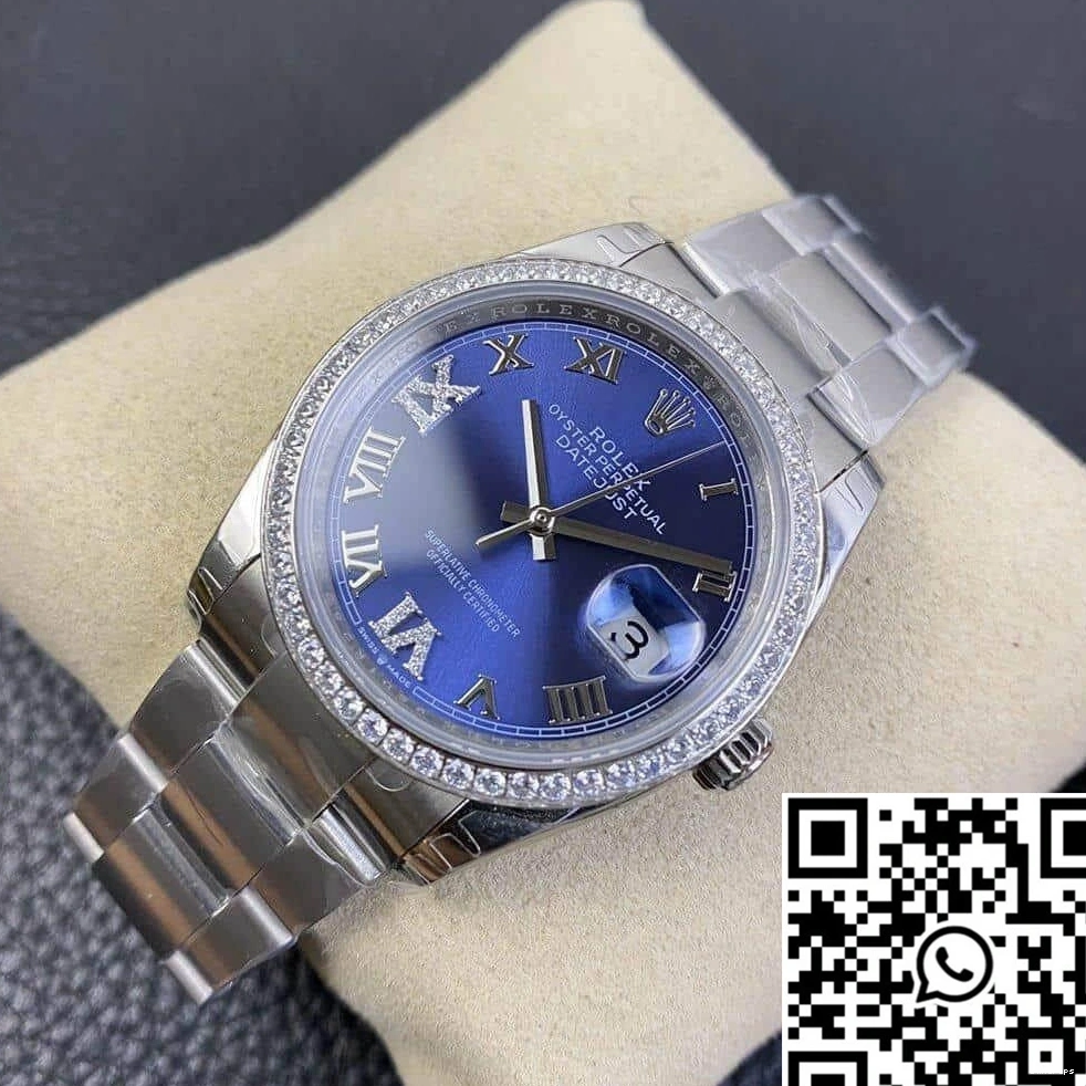 Rolex Factory EW Datejust M126284RBR Bezel Diamond 0324
